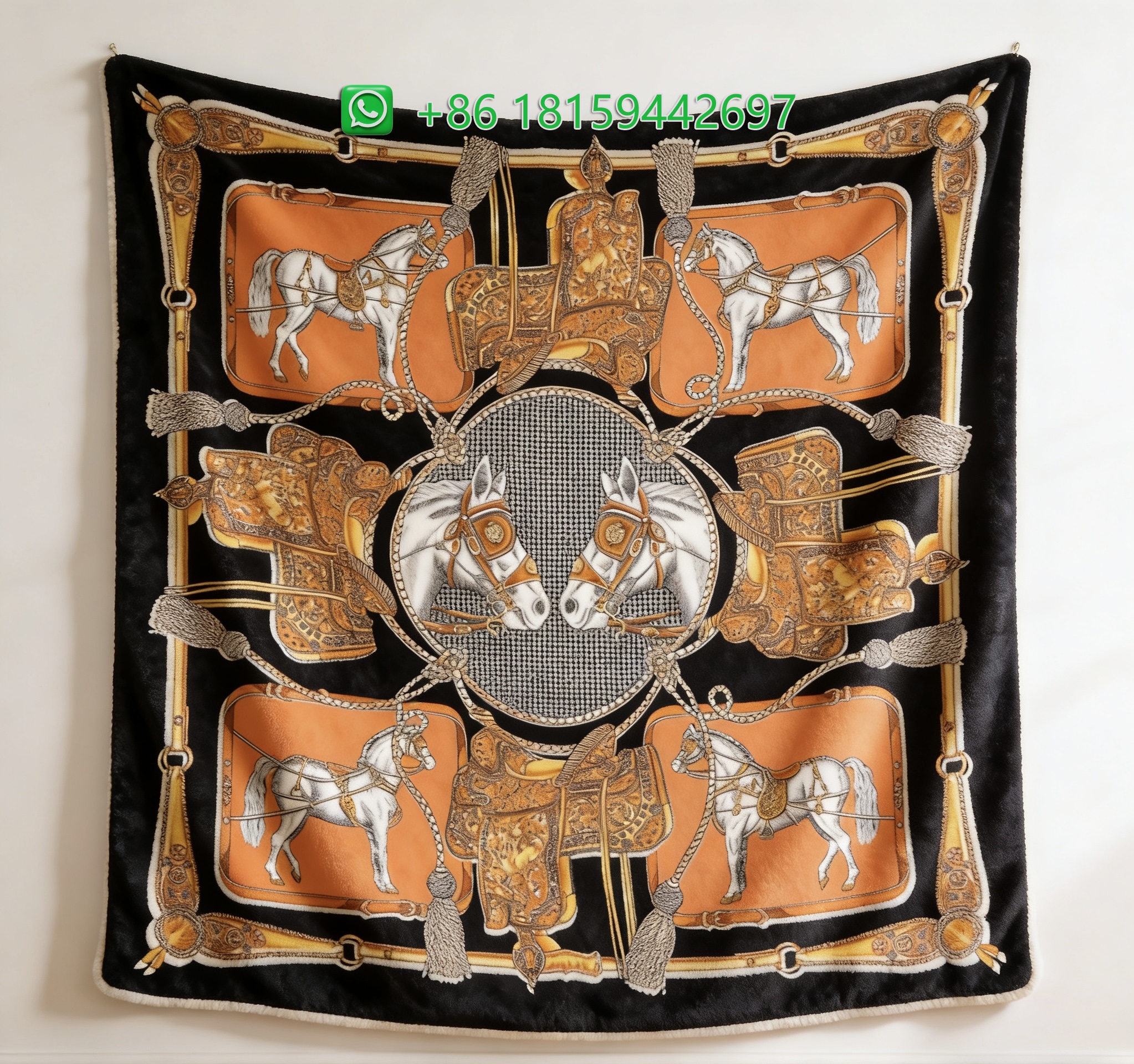 Hermes Throw Blankets
